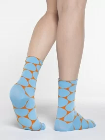 Женские носки Oemen, PW699-4, ГОЛУБЫЕ